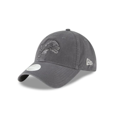 Grey Detroit Lions Hat - New Era NFL Preferred Pick 9TWENTY Adjustable Caps USA7594603